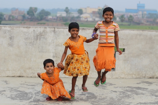 Kushbu, Anupa, and Punam in India- Nonprofit Marketing Photography